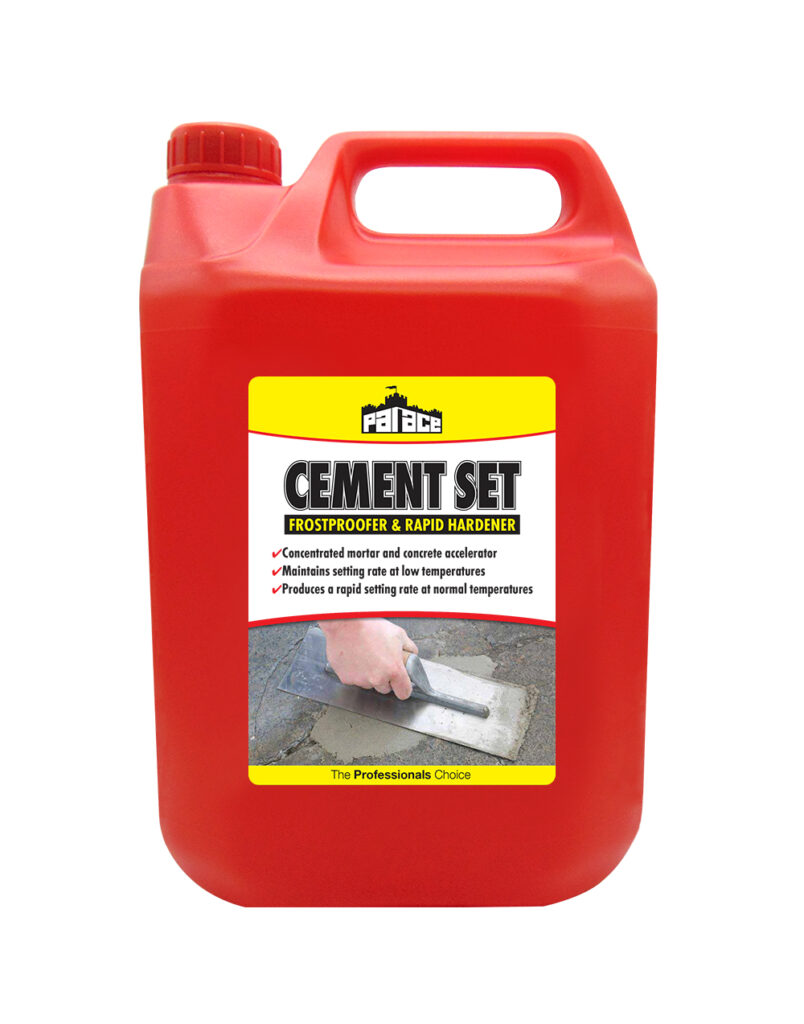 CEMENT SET Antifreeze & rapid set accelerator Palace Chemicals