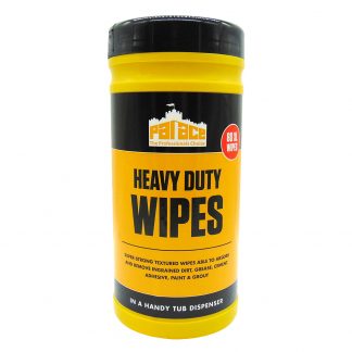 Tub of heavy duty cleaning wipes