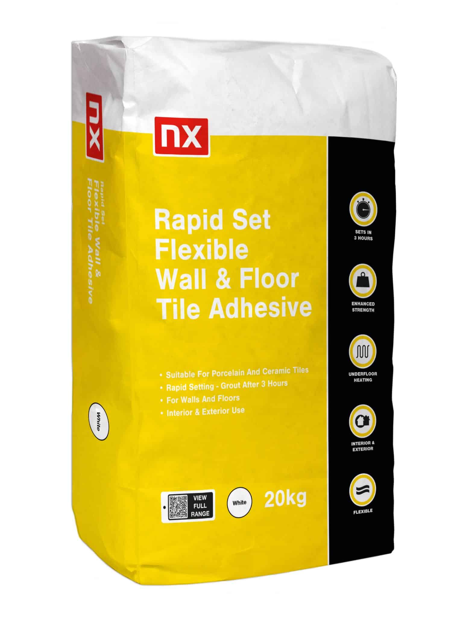NX Rapid Flexible Wall & Floor Adhesive – White